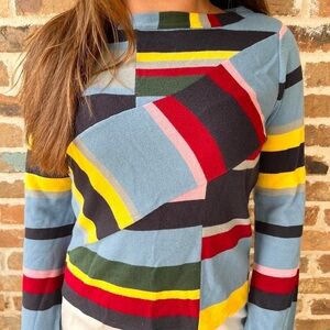 Tommy Hilfiger Multicolor Striped Long Sleeve Sweater